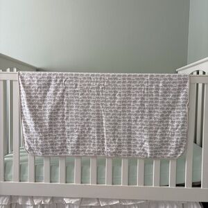 Restoration Hardware Baby Child Grey White Elephant Baby Blanket